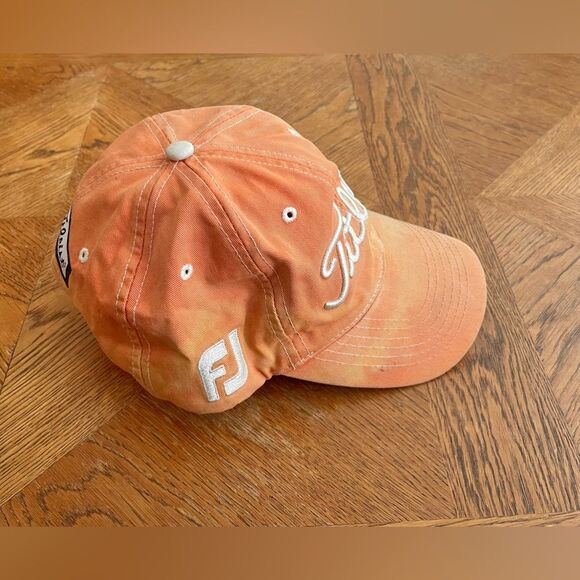 Titleist Hat Adjustable FJ Orange Cotton - Picture 4 of 9